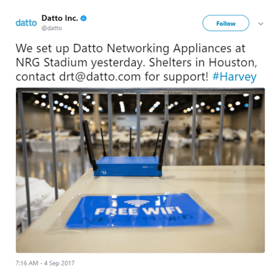 Datto Disaster Recovery Team Tweet 2 - NRG Stadium.png