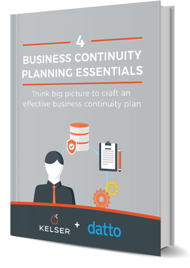 Kelser - 4 Business Continuity Planning Essentials ebook mockup